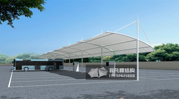 TC016 充電樁膜結(jié)構(gòu)雨棚