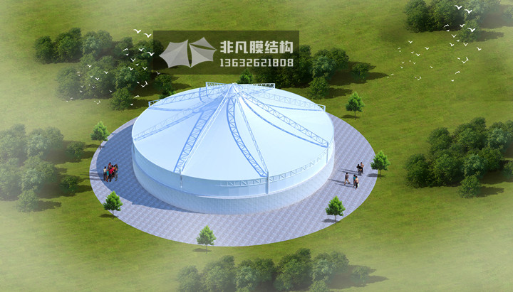 WS005 Sewage pool facilities of membrane structure