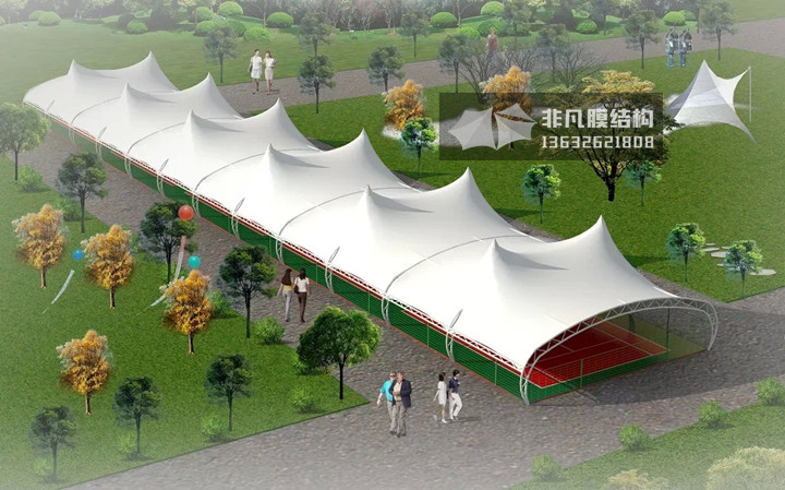 QC006 球場膜結構雨棚