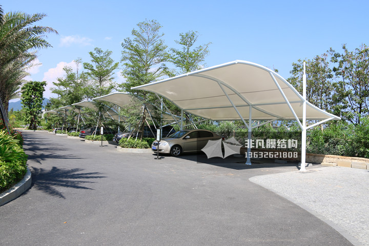 TC025 膜結構停車棚 深圳大鵬龍岐灣