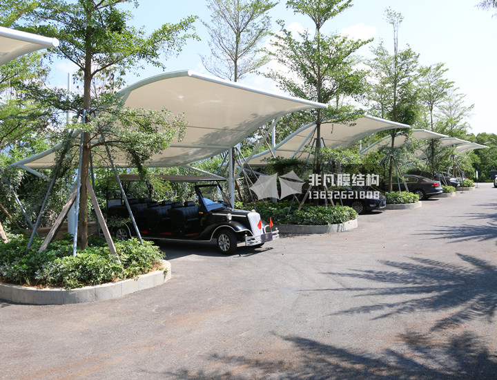 TC025 膜結構停車棚 深圳大鵬龍岐灣