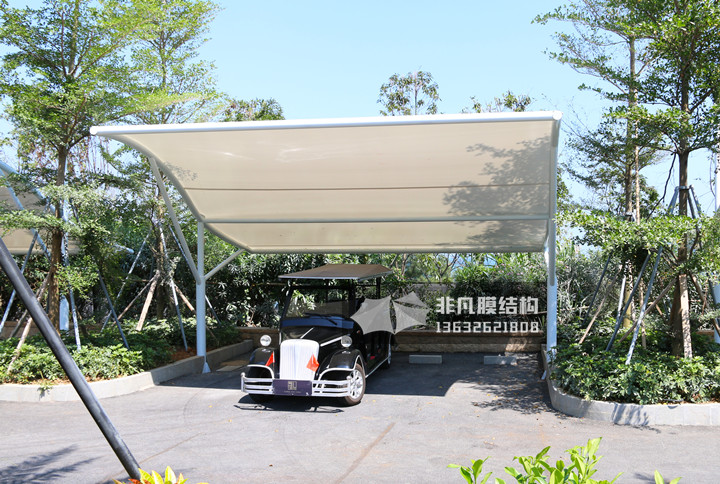 TC025 膜結構停車棚 深圳大鵬龍岐灣