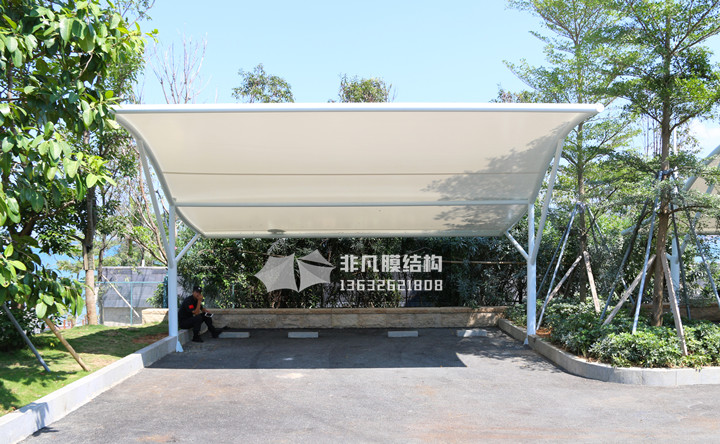 TC025 膜結構停車棚 深圳大鵬龍岐灣
