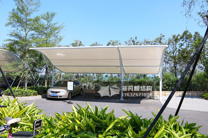 TC025 膜結構停車棚 深圳大鵬龍岐灣