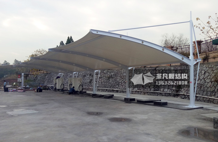 TC030 充電樁膜結(jié)構(gòu)雨棚 韶關(guān)G4京港澳高速服務(wù)區(qū)