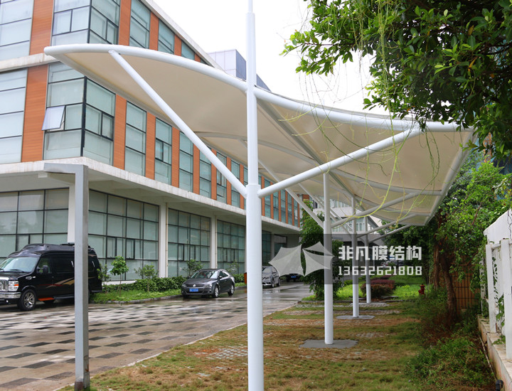 TC034 membrane structure parking shed