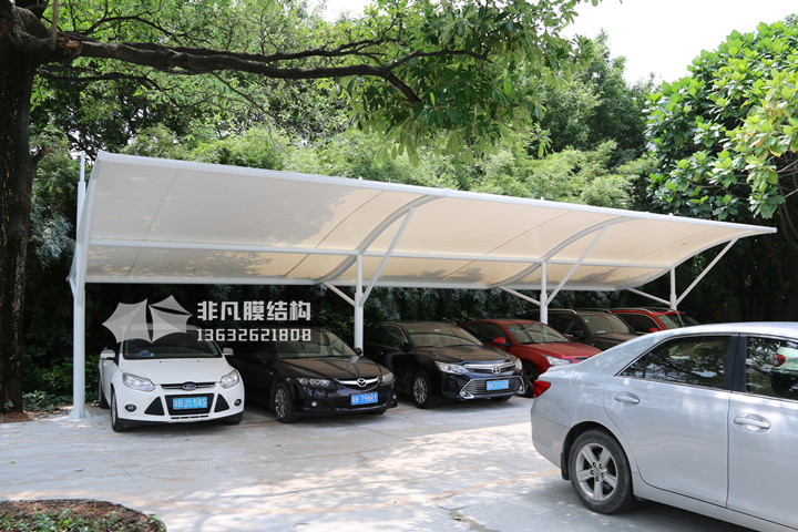 TC036 膜結(jié)構(gòu)停車(chē)棚 深圳華為生產(chǎn)基地