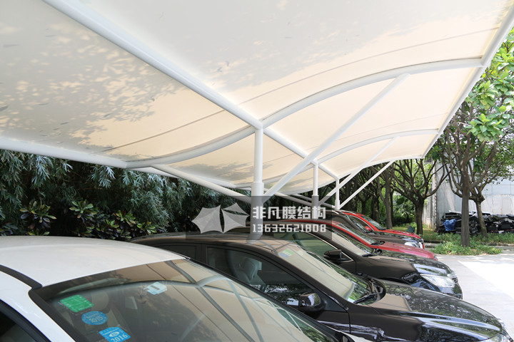 TC036 膜結(jié)構(gòu)停車(chē)棚 深圳華為生產(chǎn)基地
