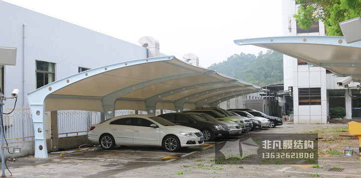 TC037 膜結構停車棚 深圳制證中心