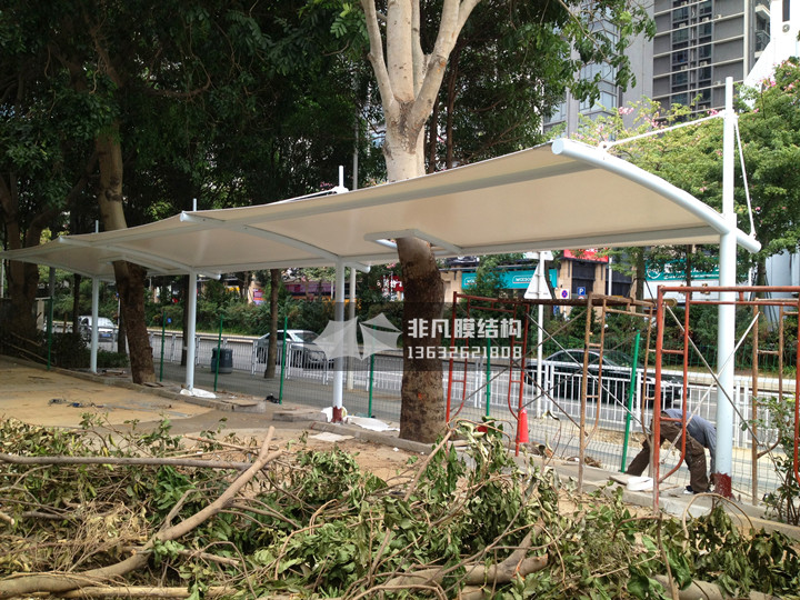 TC045 charging station of membrane structure canopy