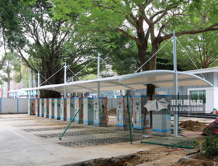 TC045 charging station of membrane structure canopy