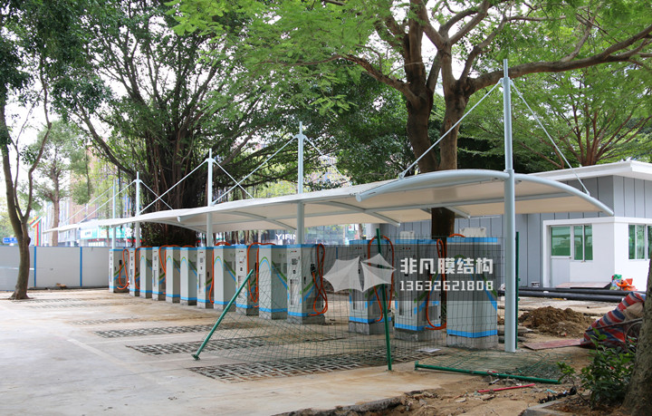 TC045 charging station of membrane structure canopy