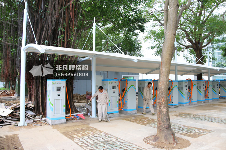 TC045 charging station of membrane structure canopy