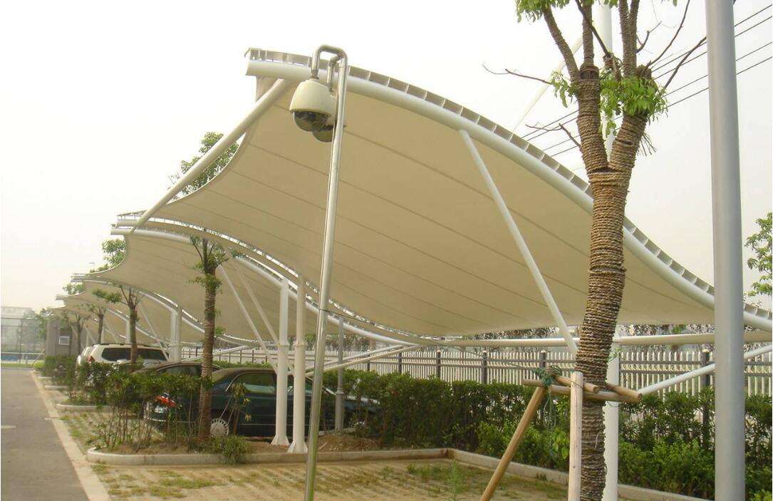 張拉膜車棚 張拉膜車棚